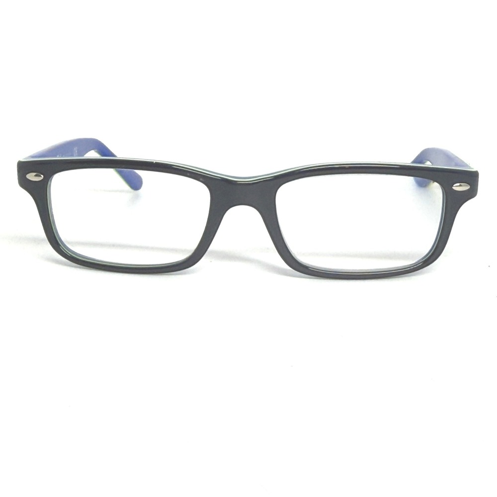 Ray-Ban Kids Blue Neon Green Rectangular Eyeglasses RB 1535 3600 48-16 130 21718